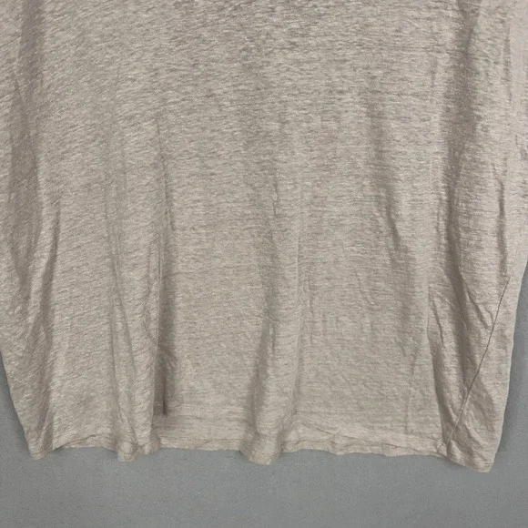 Soft Surroundings Shirt Womens 2X Beige Linen Slub Top Minimal Luxury Resort - Picture 8 of 12